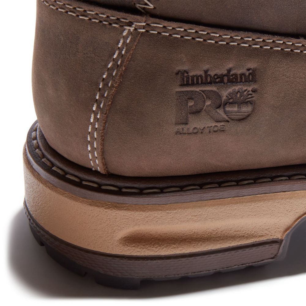 Timberland Μποτακια Εργασίας Γυναικεια Καφε - Pro® Hightower 6” Alloy Toe - Greece 8137460-IM